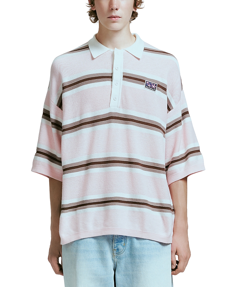 Nahmias Knit Striped Polo
