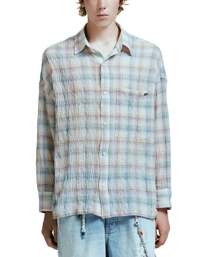 Nahmias Featherwieght Plaid Long Sleeve Shirt