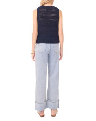 Openwork Crewneck Tank