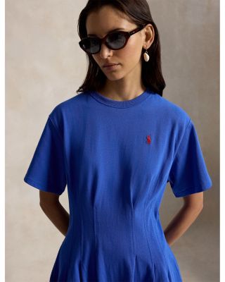 Shaped Cotton Jersey Tee Dress