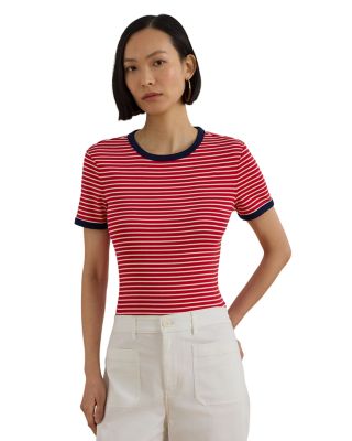 Striped Stretch Cotton Tee