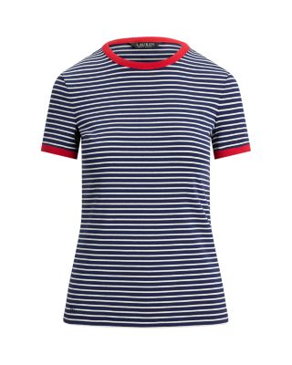 Striped Stretch Cotton Tee