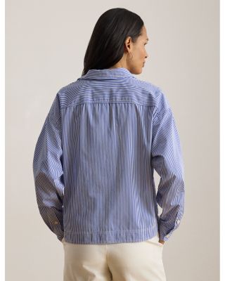 Striped Cropped Shirt