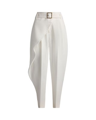 Linen Tapered Wrap Pants