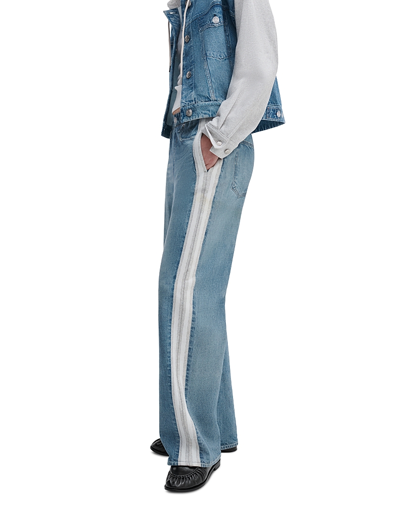 rag & bone Miramar Terry Pull On Wide Leg Sweatpant Jeans in Sport