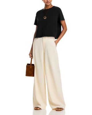 Sabel Cropped Crewneck Tee