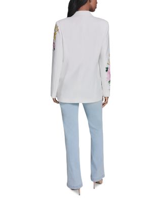 Placed Floral Blazer