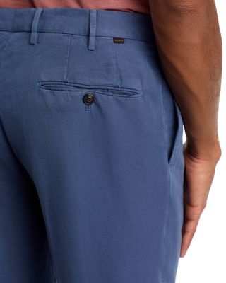 Incotex Regular Fit Linen & Cotton Garment-Dyed Chinolino Pants