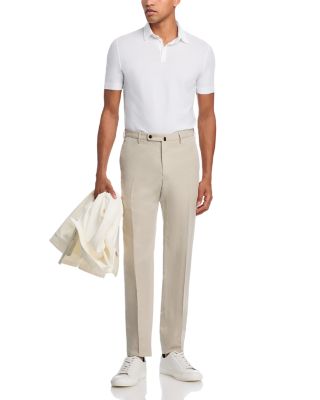 Incotex Regular Fit Linen & Cotton Garment-Dyed Chinolino Pants