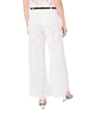 Wide Leg Pull On Lace Pants