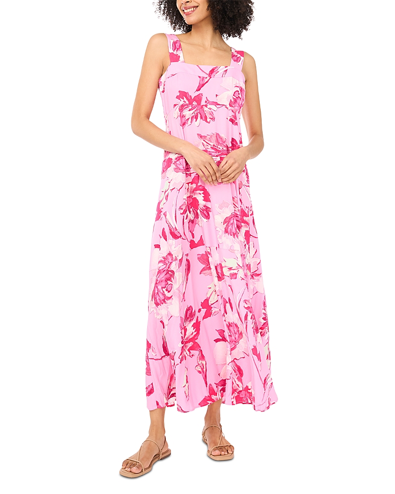Vince Camuto Square Neck Tiered Maxi Dress