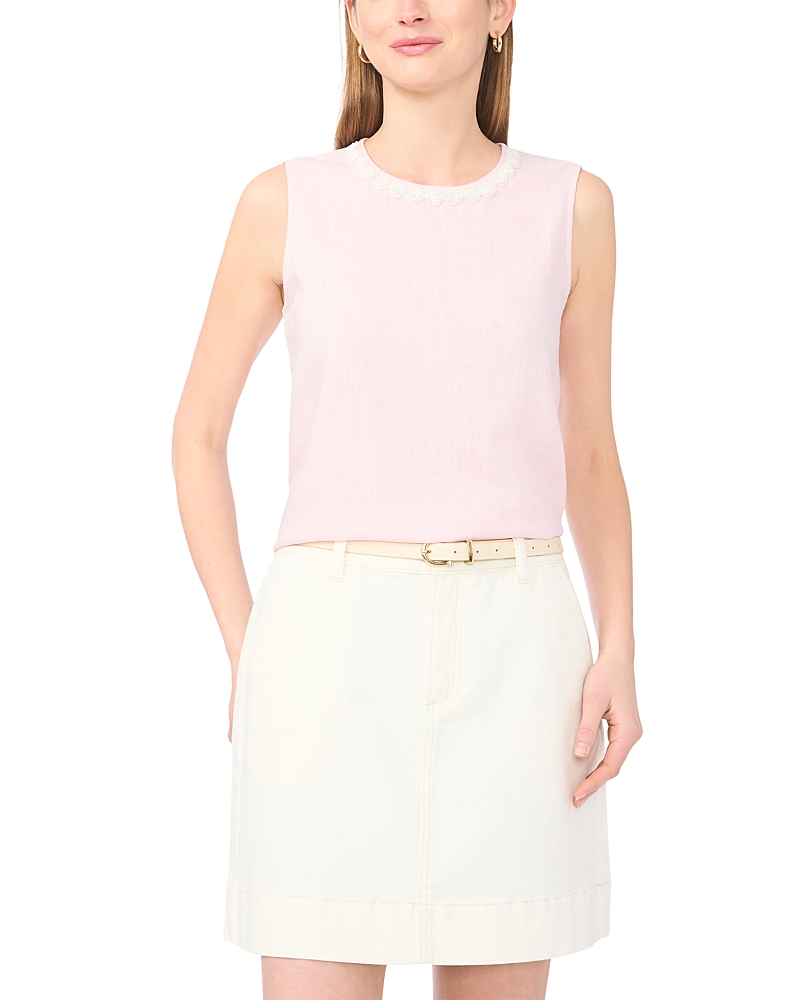 Vince Camuto Sleeveless Crewneck Blouse