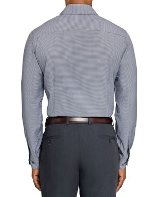 Slim Fit Houndstooth Performance Dress Shirt