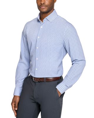 Slim Fit Check Performance Dress Shirt