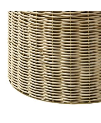 Lazaro Round Rattan Side Table