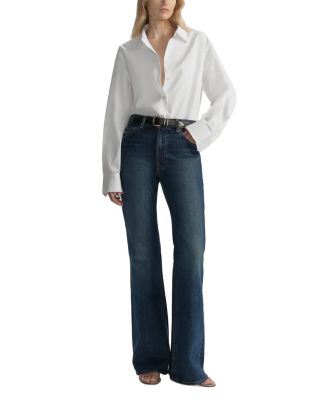 The 347 High Rise Flare Jeans in Dark Classic Blue