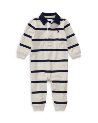 Boys' Rugby Stripe Coverall - Baby