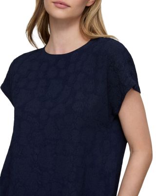 Short Sleeve Round Neck Blouse