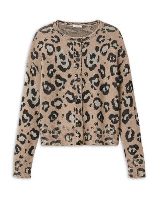 Cashmere Leopard Cardigan