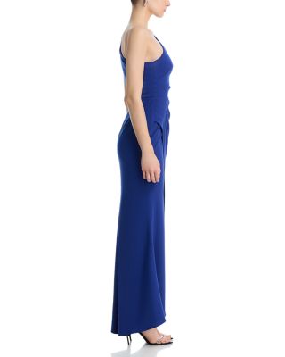 Cutout One Shoulder Gown - Exclusive