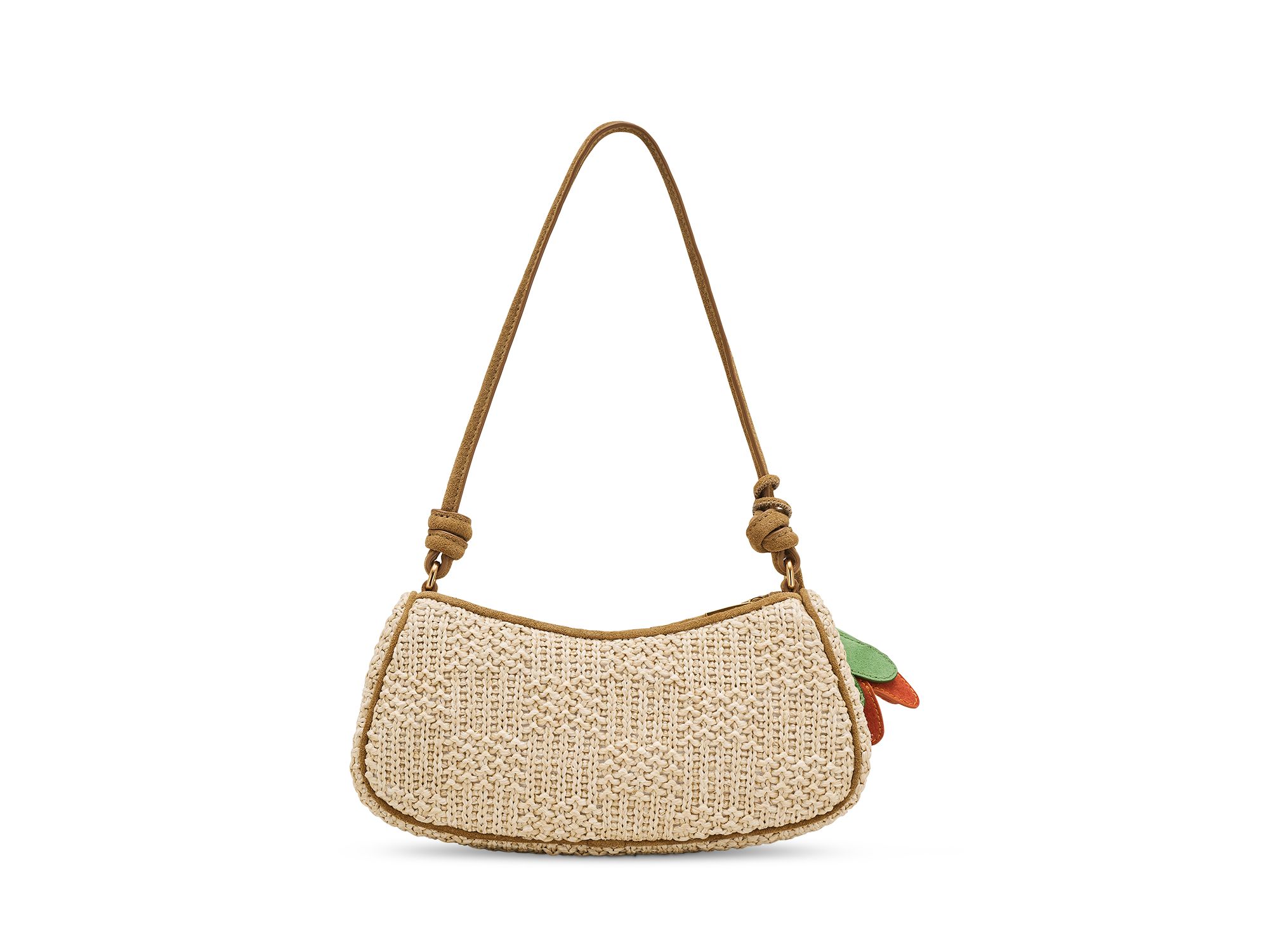 The Summer Woven Charm Shoulder Bag — Image 6