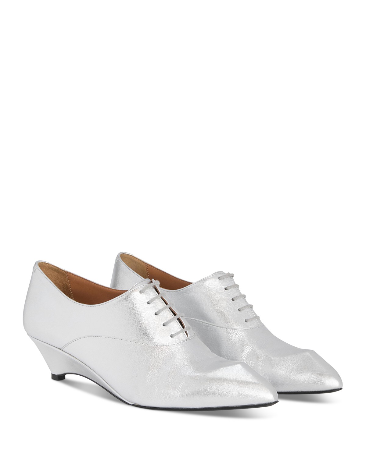 Jil Sander Women's Lace Up Pumps in Sky Grey