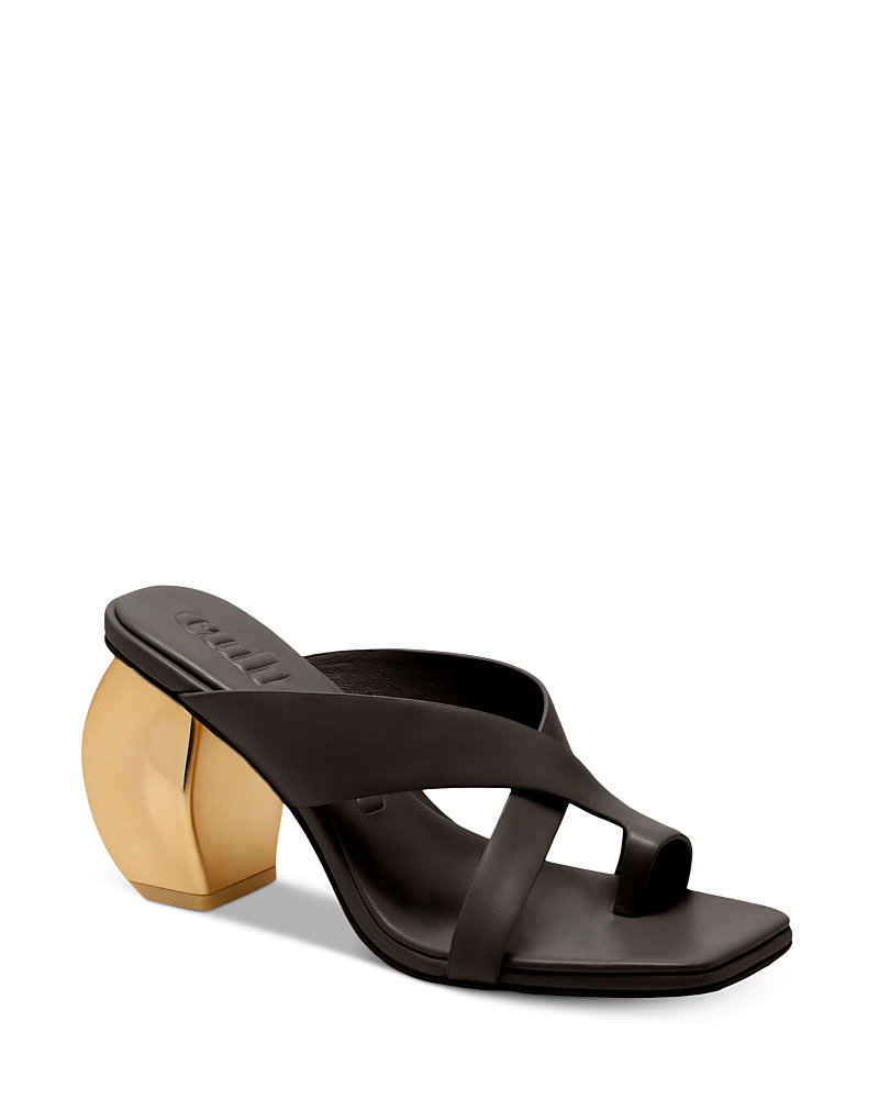Cult Gaia Women's Nina Crossover Strap Leather High Heel Sandals