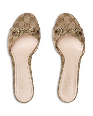 Women's Slide Sandals with Horsebit