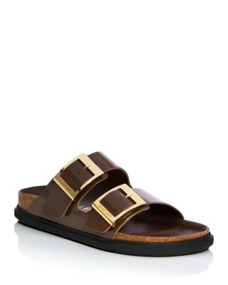 Women's Arizona Droplet Big Buckle High Shine Slide Sandals