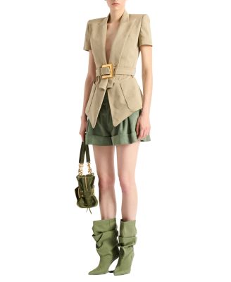  Belted Gabardine Anthem Jacket