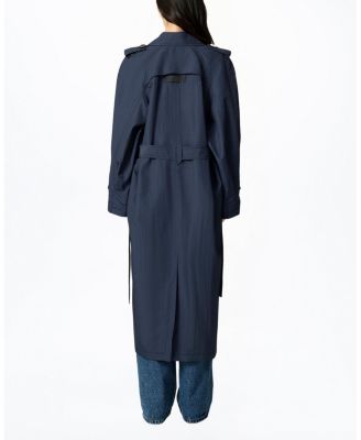 Single-Breasted Cotton Trench Coat