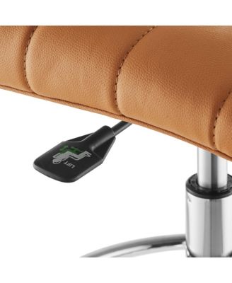 Ripple Armless Faux Leather Drafting Chair