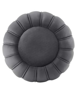 Celebrate Channel Tufted Performance Velvet Ottoman