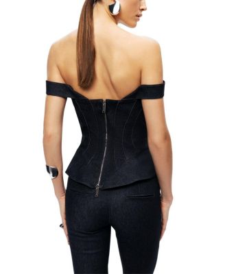  Off-Shoulder Sculpted Bustier