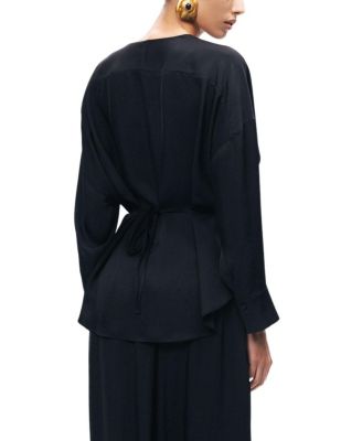  Draped Buckle-Detail Shirt