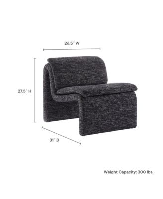 Dune Boucle Upholstered Armless Accent Chair
