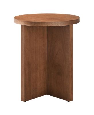 Silas Round Wood Side Table