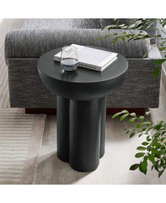 Caspian Round Concrete Side Table
