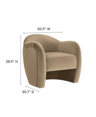 Compose Performance Velvet Accent Chair