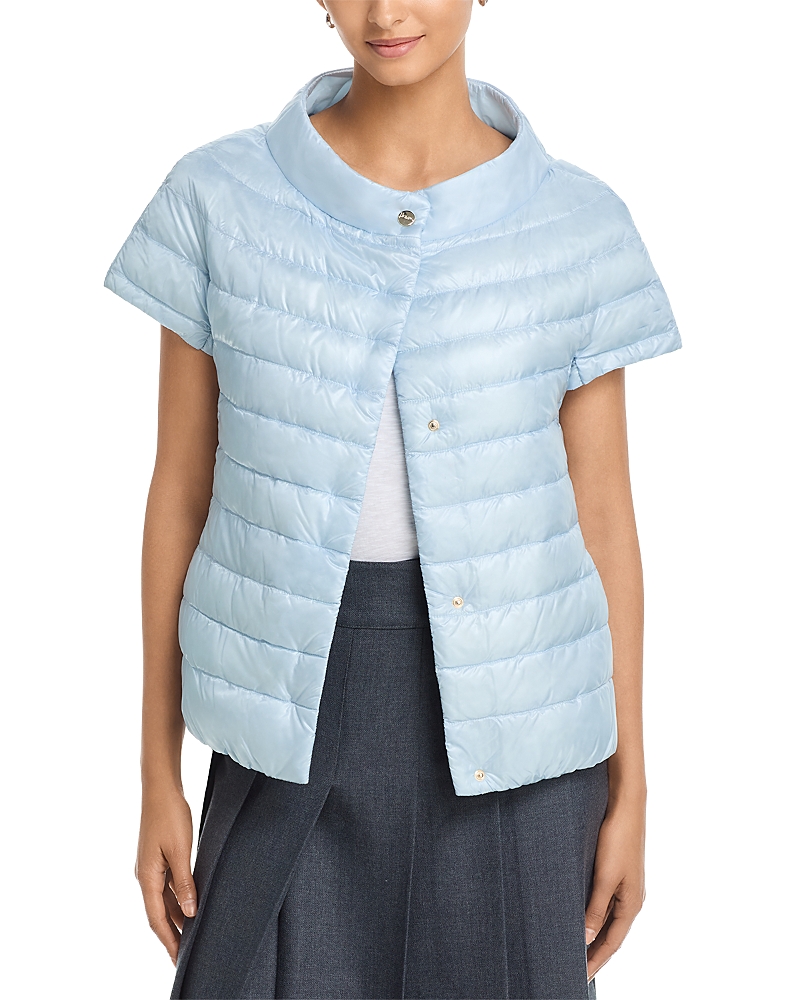 Herno Iconico Greta Cap Sleeve Puffer Coat