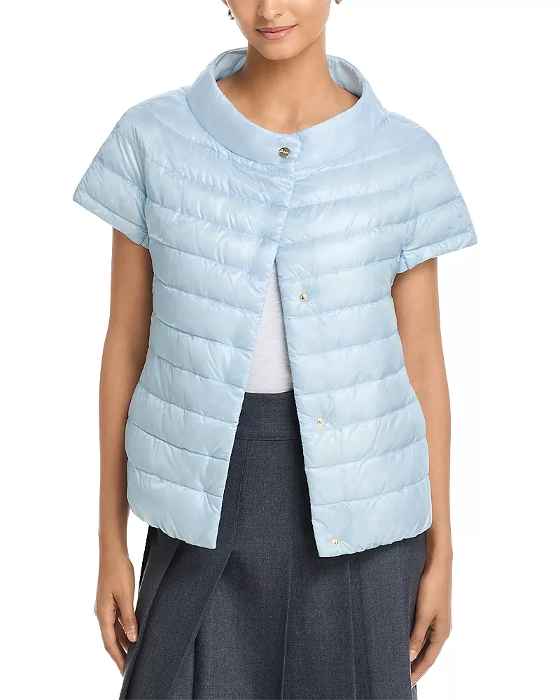Herno Iconico Greta Cap Sleeve Puffer Coat