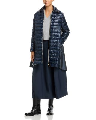 Mixed Media Puffer Coat