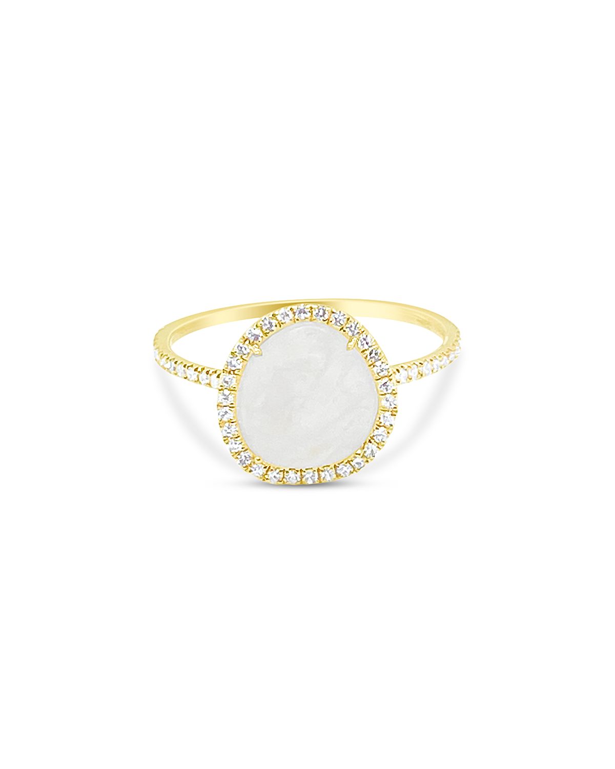 Meira T 14K Yellow Gold Rainbow Moonstone & Diamond Ring