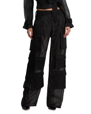 Olympia Mid Rise Sheer Pants