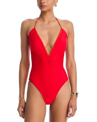 Plunging Neck Swimsuit