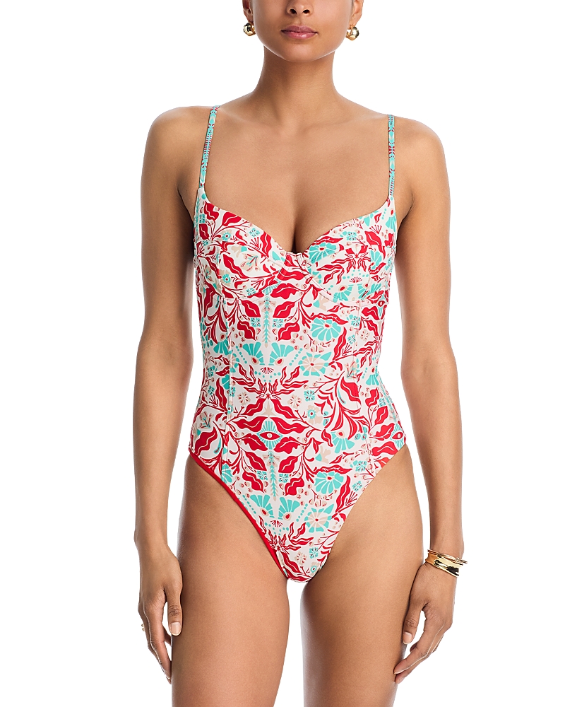Ramy Brook Jayda Printed One Piece Swimsuit