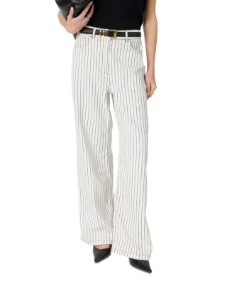 Amaliah High Rise Straight Jeans in Ecru