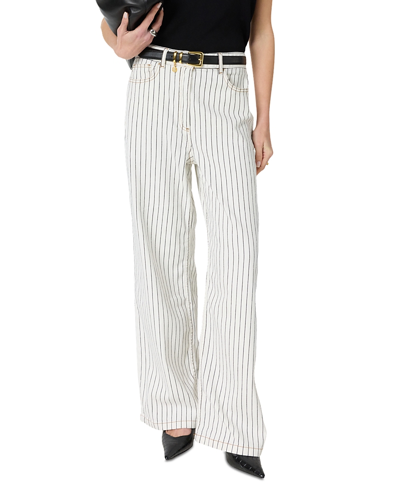 Gerard Darel Amaliah High Rise Straight Jeans in Ecru