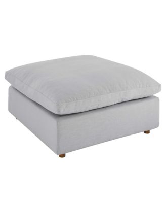 Modway Commix Down Filled Overstuffed Ottoman In Gray
