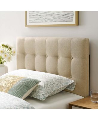 Emily Upholstered Fabric Headboard, Twin